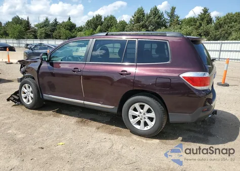 2012 Toyota Highlander Base из США, поврежденный, VIN 5TDBK3EH6CS154717
